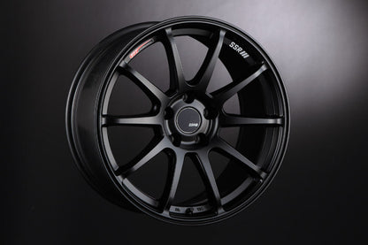 SSR GTV02 18x8.5 5x100 44mm Offset Flat Black Wheel 02-05 WRX