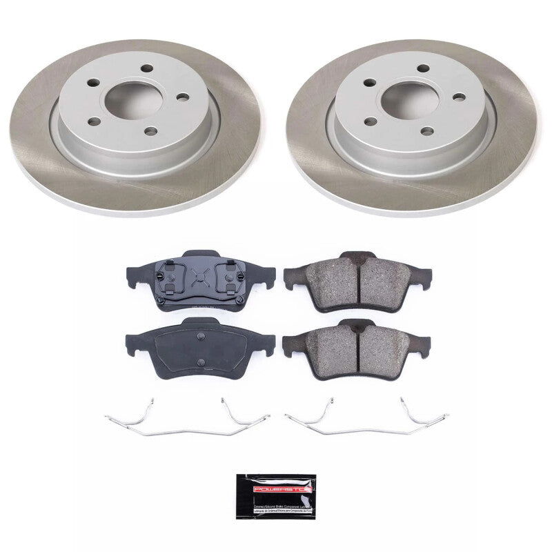 Power Stop 2005 Volvo V50 Rear Semi-Coated Rotor Kit