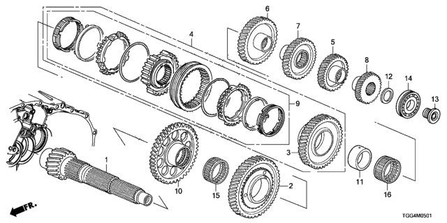 Honda - Countershaft Second Gear Set