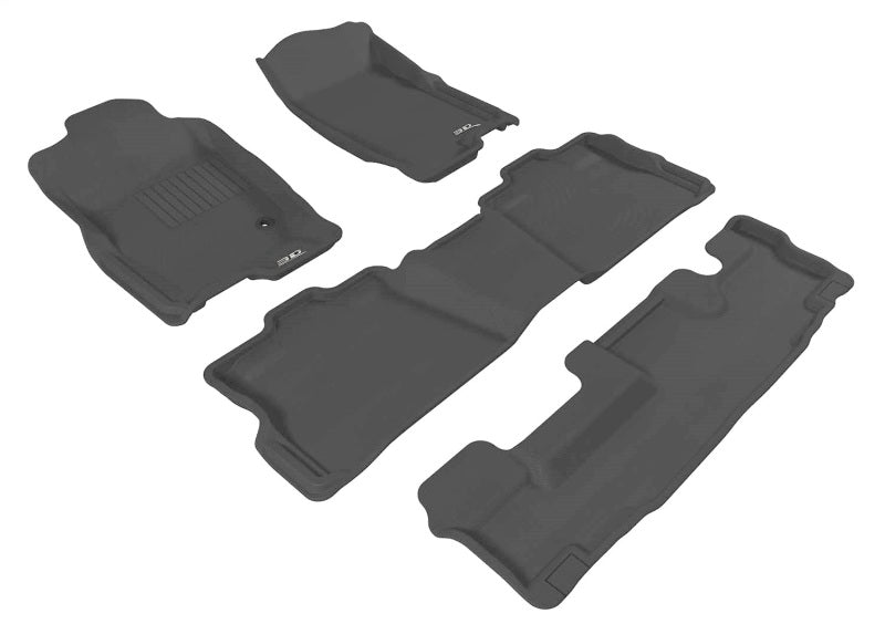 3D MAXpider 06-10 Ford Explorer w/ Bench 2nd Row Kagu Black Full Set