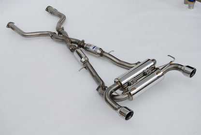 Invidia 2022+ Nissan Z 70mm Gemini Cat Back Exhaust - Rolled SS Tips