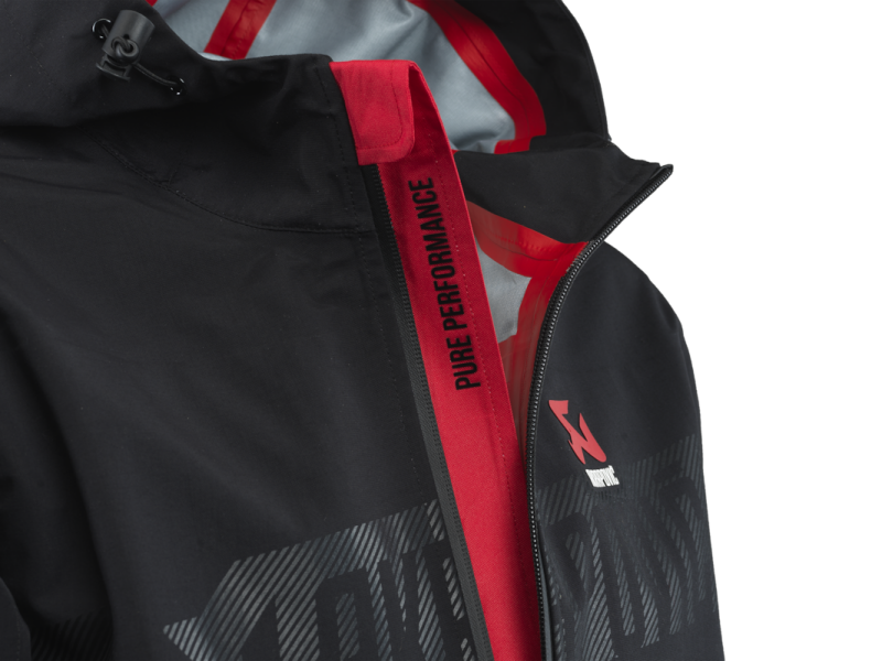 Akrapovic Womens Corpo Rain Jacket Black - 2XL
