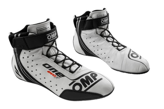 OMP ONE EVO X SHOES MY2024 FIA 8856-2018 NAVY BLUE / CYAN SIZE 44