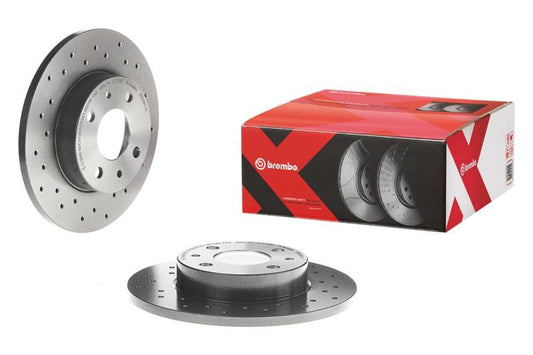 Brembo 08-21 Lexus LX570/Toyota Land Cruiser/08-22 Sequoia/07-21 Tundra Rear Drilled Xtra Rotor