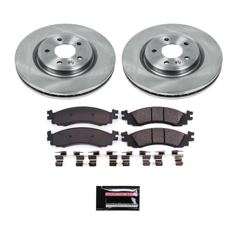 Power Stop 2010 Ford Taurus Front Semi-Coated Rotor Kit