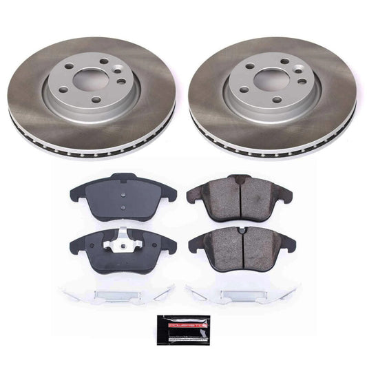 Power Stop 08-10 Volvo V70 Front Semi-Coated Rotor Kit