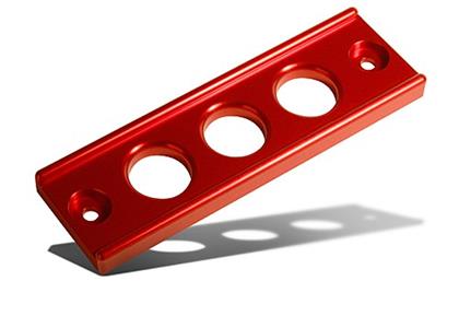 BLOX Racing Billet Battery Tiedown - Red