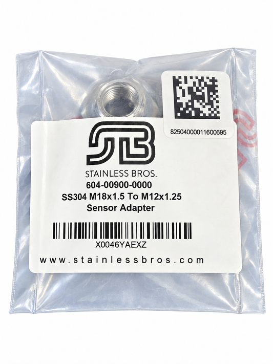 Stainless Bros M18x1.5mm to M12x1.25mm O2 Sensor Adapter