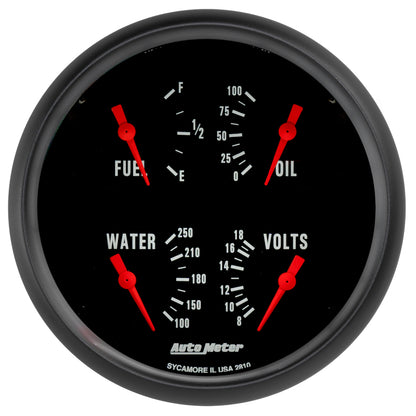 Autometer Z-Series Quad 5in. - 240 OhmE-33 OhmF