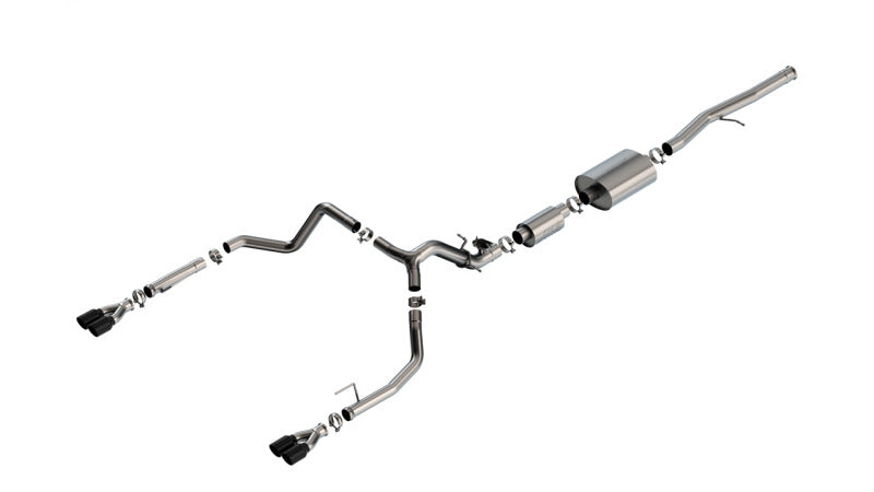 Borla 2024 Chevy Silverado 1500 6.2L V8 S-Type Catback Exhaust w/ Simulator - Black Chrome