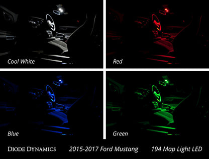 Diode Dynamics Mustang Interior Light Kit 15-17 Mustang Stage 2 - Green