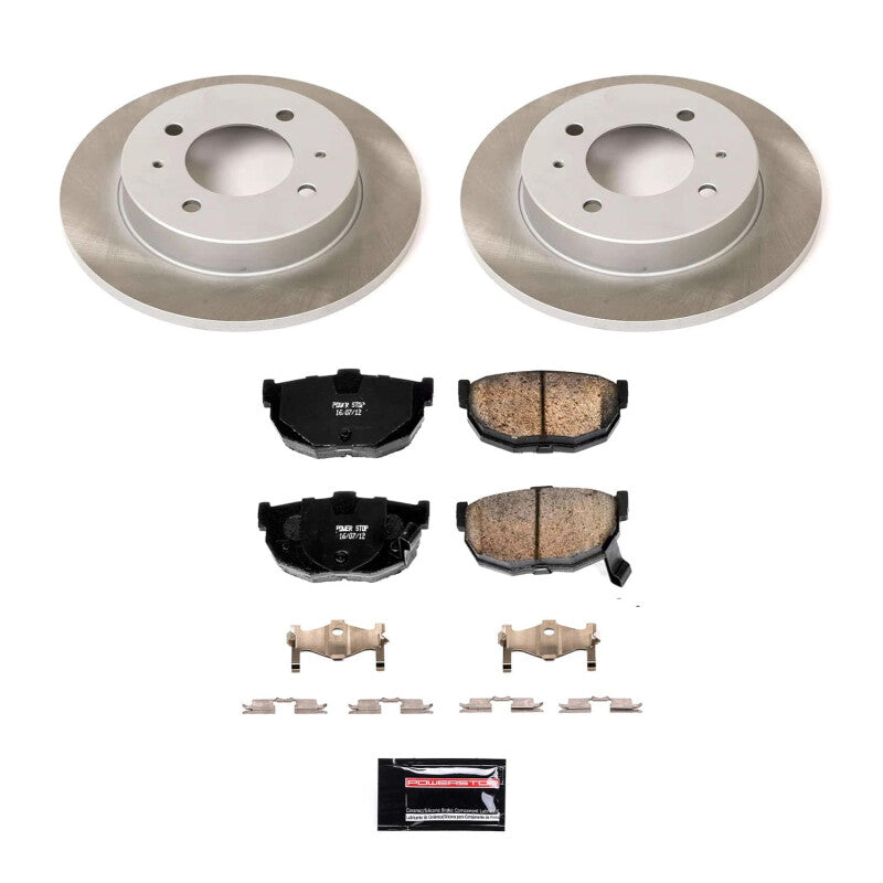 Power Stop 97-01 Hyundai Tiburon Rear Semi-Coated Rotor Kit