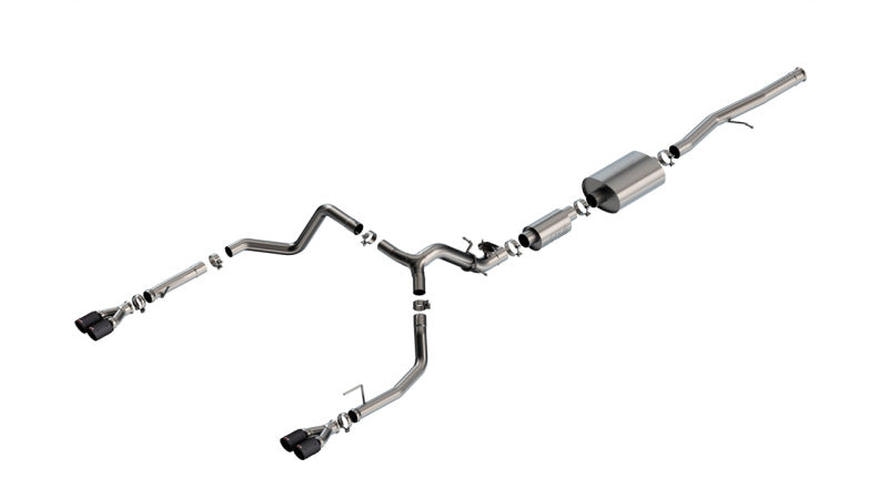 Borla 2024 Chevy Silverado 1500 6.2L V8 S-Type Catback Exhaust w/ Simulator - CF Black Anodized