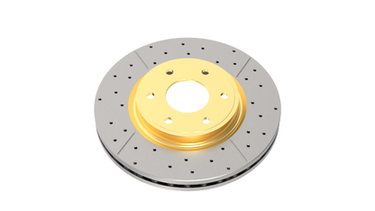 DBA 05-14 Ford Mustang GT Rear Drilled & Slotted Street Series Rotor