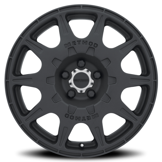 Method MR502 RALLY 17x8 +38mm Offset 5x100 67.1mm CB Matte Black Wheel