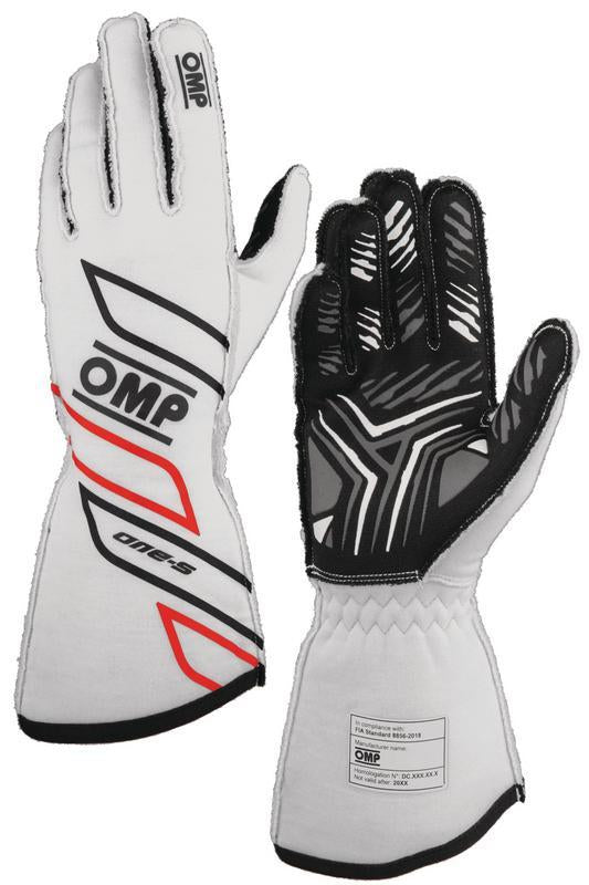 OMP ONE-S GLOVES my2025 FIA 8856-2018 NAVY BLUE / CYAN SZ XXL