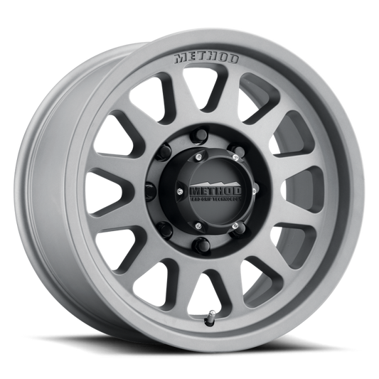 Method MR704 HD 17x9 18mm Offset 8x170 130.81mm CB Titanium Wheel