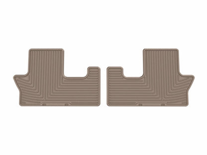 WeatherTech 24-26 Hyundai Santa Fe 2nd Row Rear All-Weather Floor Mats - Tan