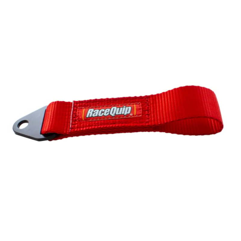 RaceQuip Race Car Tow Hook Strap with Soft Eye Loop End / 12000 LB Rating