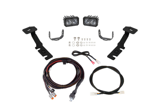 Diode Dynamics 19-25 Toyota RAV4 C2 2.0 LED Ditch Light Kit - Pro White Combo/Driving