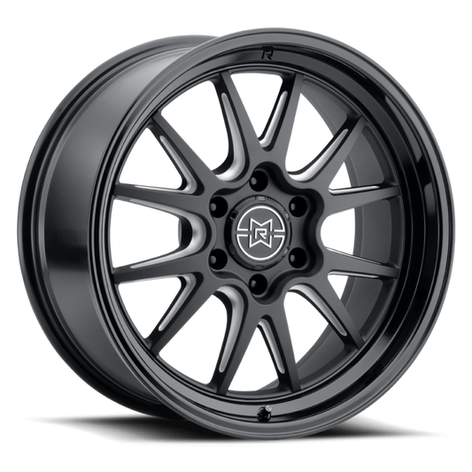 Method Raised MR802 22x12 / 8x6.5 BP / -40mm Offset / 121.3mm Bore - Double Black Milled Wheel