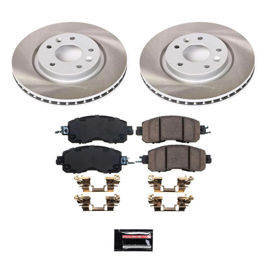 Power Stop 14-17 Nissan LEAF Front Semi-Coated Rotor Kit