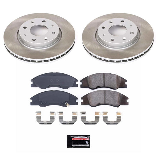 Power Stop 05-09 Kia Spectra5 Front Semi-Coated Rotor Kit