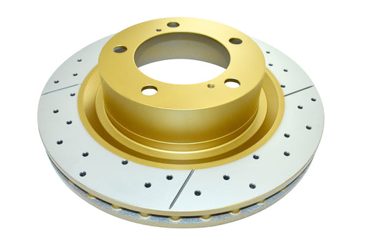 DBA 08-21 Lexus LX570 Front Drilled & Slotted Street Series Rotor