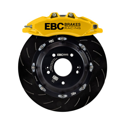 EBC Racing 08-21 Nissan 370Z Yellow Apollo-6 Calipers 355mm Rotors Front Big Brake Kit