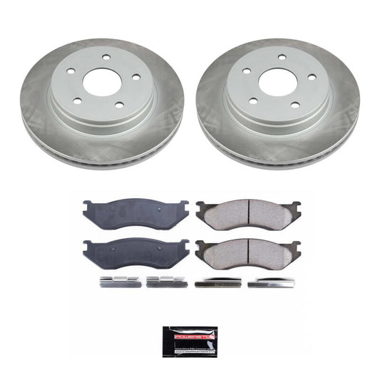 Power Stop 03-05 Dodge Ram 1500 Front Semi-Coated Rotor Kit