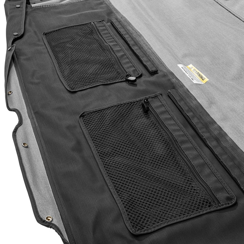 Rugged Ridge 2018+ Jeep Wrangler JLU 4 Dr Black Diamond Stitch Cloth Voyager Top (Tinted)