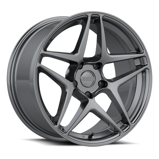 Kansei K15G Astro 19x9.5in / 5x112 BP / 35mm Offset / 66.6mm Bore - Gunmetal Wheel
