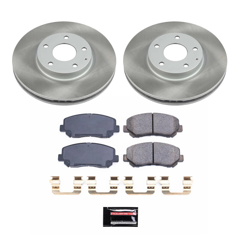 Power Stop 13-15 Mazda CX-5 Front Semi-Coated Rotor Kit