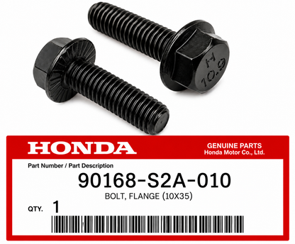 Honda - Genuine Honda Flange Bolt | 90168-S2A-010 | 10x35