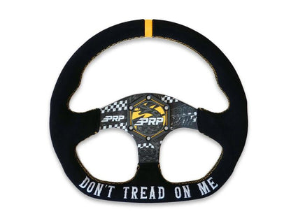 PRP Dont Tread on Me Comp-R Suede Steering Wheel (D-Shaped)