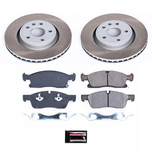 Power Stop 11-12 Jeep Grand Cherokee Front Semi-Coated Rotor Kit