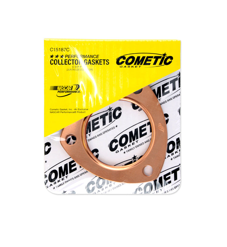 Cometic Exhaust Header Collector Gasket .043in Copper-2.5in Diameter Port-3.5in Bolt Circle-Set