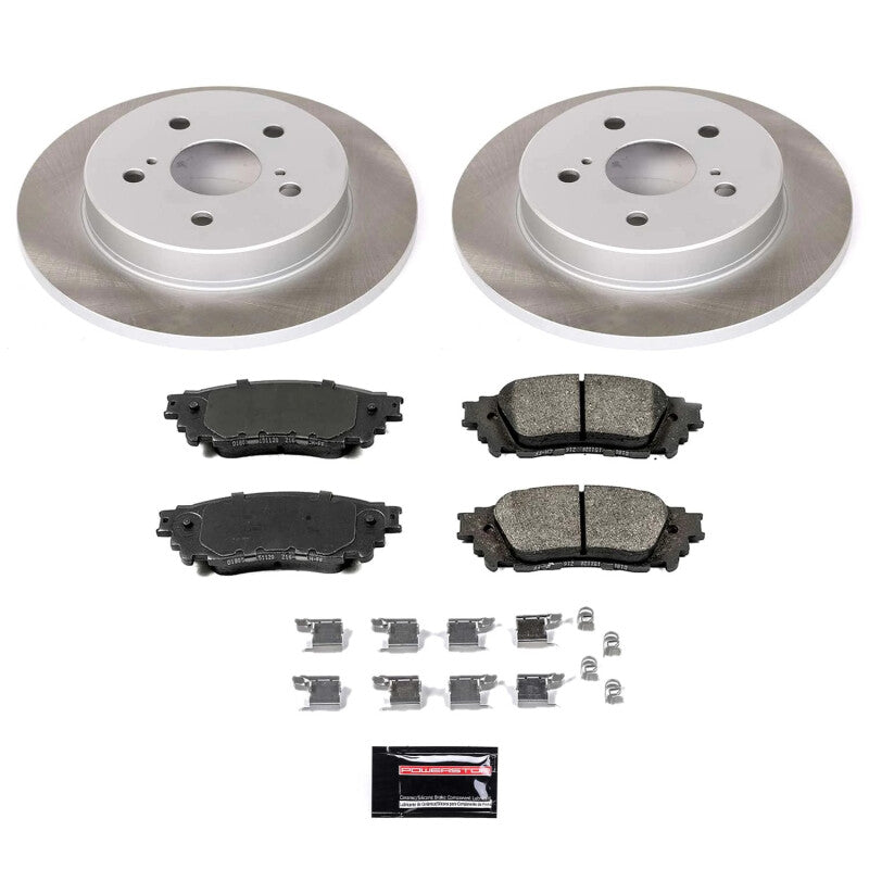 Power Stop 2018 Toyota C-HR Rear Semi-Coated Rotor Kit