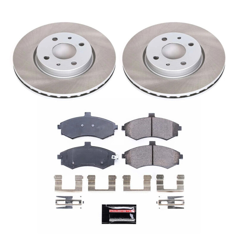 Power Stop 1996 Subaru Legacy Front Semi-Coated Rotor Kit