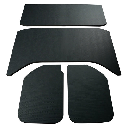 DEI 11-18 Jeep Wrangler JK 4-Door Boom Mat Headliner - 4 Piece - Black Leather Look