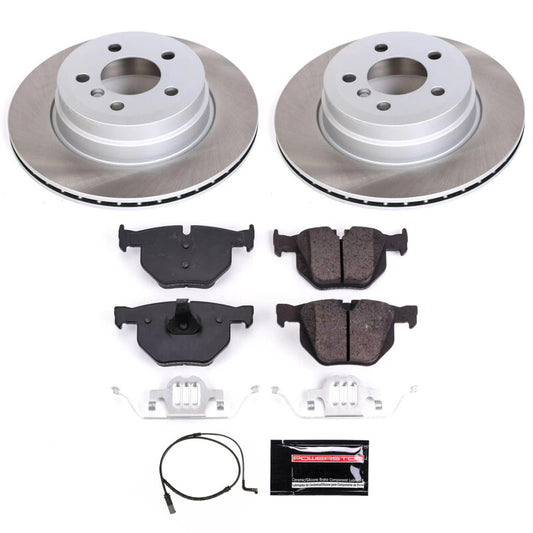 Power Stop 09-10 BMW X6 Rear Semi-Coated Rotor Kit