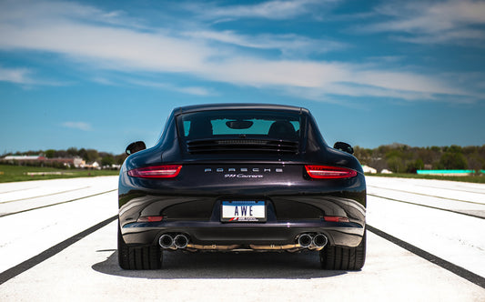 AWE Tuning 991 Carrera Performance Exhaust - Chrome Silver Tips