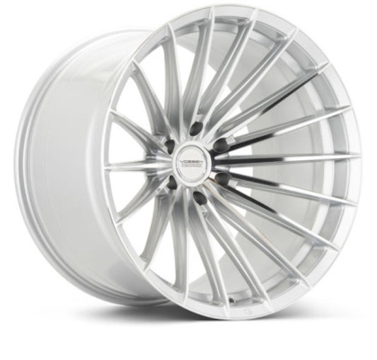 Vossen HFX-4 24x10 - 6x135 - ET25 - Deep Face - 87.1 - Silver Polished Wheel