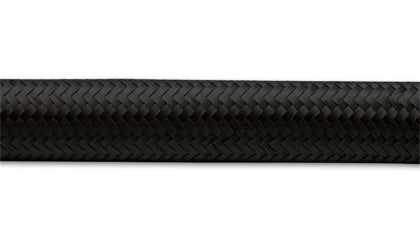 Vibrant -12 AN Black Nylon Braided Flex Hose .68in ID (50 foot roll)