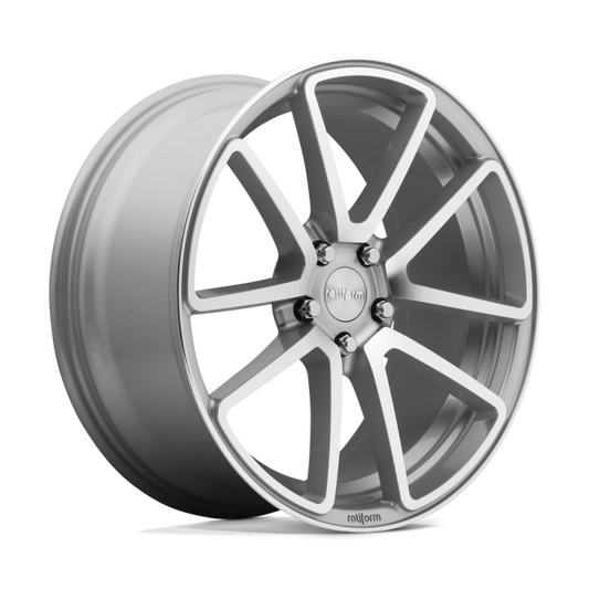 Rotiform R120 SPF Wheel 19x8.5 5x112 45 Offset - Gloss Silver Machined