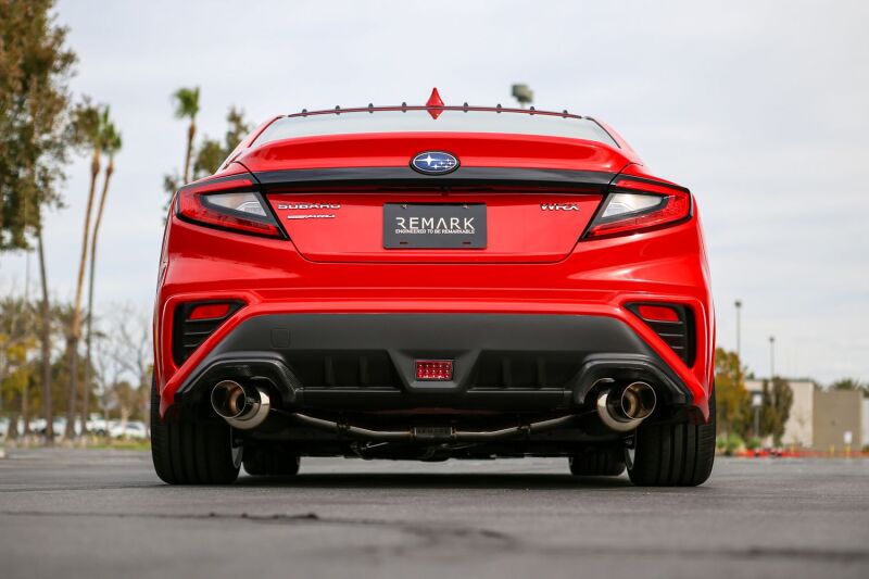 REMARK 2022+ Subaru WRX VB Catback Exhaust - Dual R1 Spec Stainless (Non-Resonated)