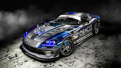 Oracle 03-09 Dodge Viper SRT-10 LED Headlight Halo Kit - Blue