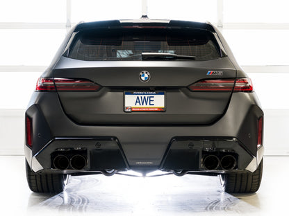 AWE Tuning BMW G90/G99 M5 Track Edition Cat-Back Exhaust - Diamond Black Tips