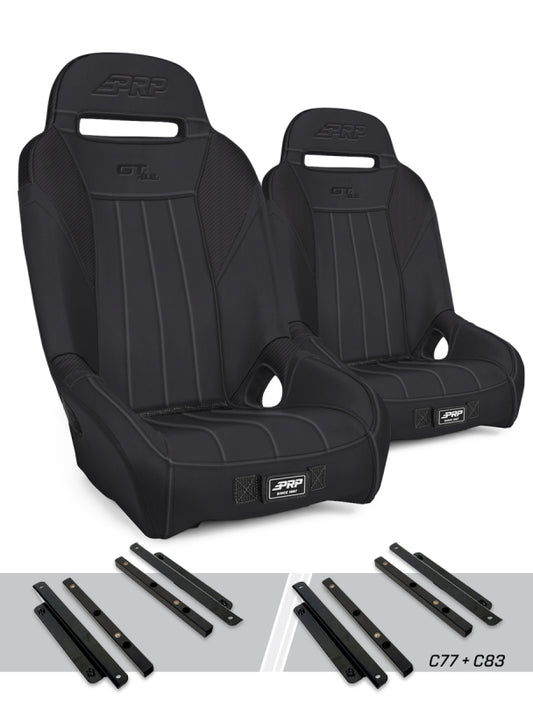 PRP Polaris General GT/S.E. Suspension Seats Kit (Pair) - Black