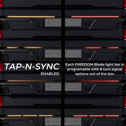 Putco 2021+ Ford F150 w/Factory LED Taillamps & OBS 60in Freedom Blade LED Tailgate Light Bar
